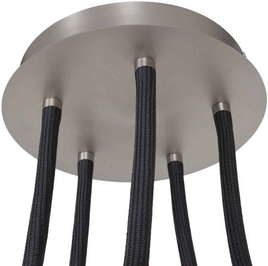Deckenleuchte Turound 3375ST – Designleuchte aus Stahl mit Glas, LED, dimmbar, 91,5 cm, Steinhauer