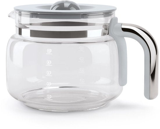 SMEG DCF02PBEU Filterkaffeemaschine – Kaffeemaschine – 10 Tassen – Warmhaltefunktion 40 Min. – Aromaeinstellung – Programmierbare Startfunktion – 50er-Jahre-Stil – Pastellblau
