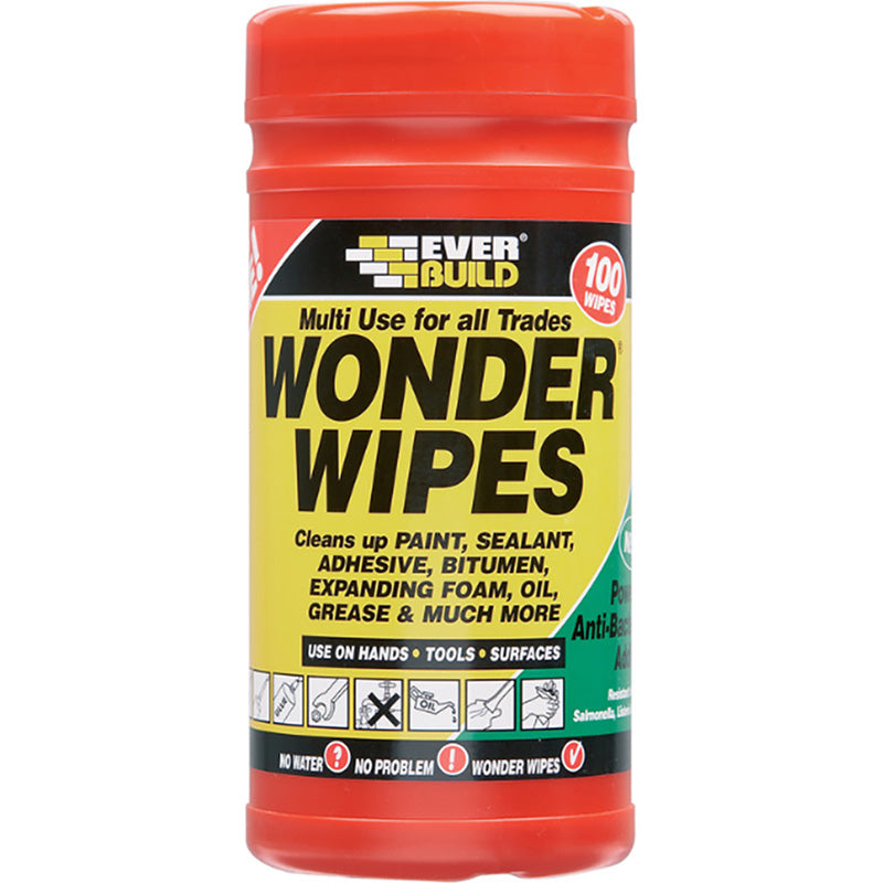 Everbuild Wonder Wipes - Reinigungstücher - 100 Stück - 11 x 11 x 24,5 cm
