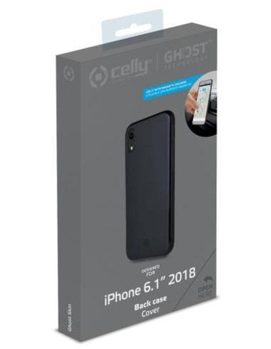 Celly Ghost Skin Thin Back Cover Apple iPhone XR Schwarz