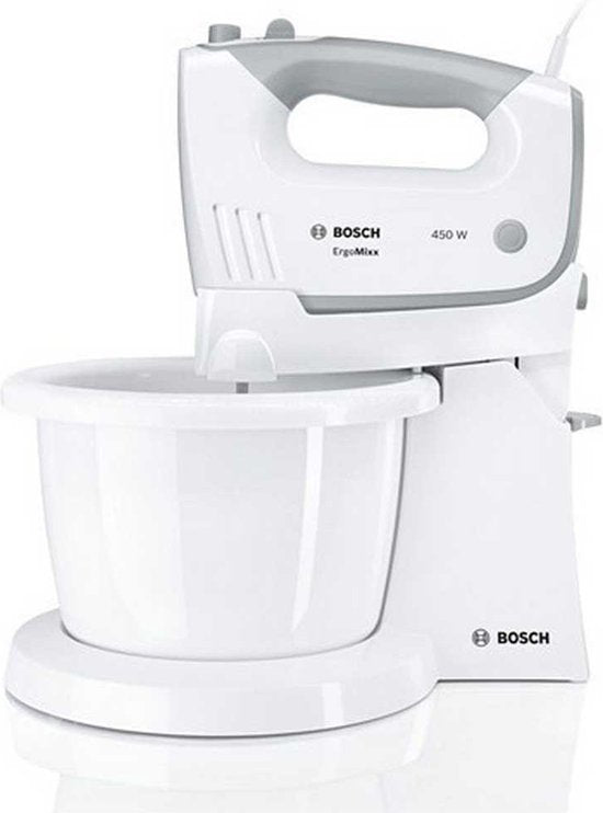 Bosch MFQ36460 ErgoMixx – Handrührgerät – inkl. Rührschüssel – 450 W – Weiß