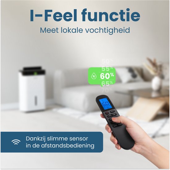 Auronic Luftentfeuchter und Luftreiniger - Better Plus Serie - Entfeuchtet 12L pro Tag - 5L Wassertank - Schlafzimmer, Badezimmer, Wohnzimmer und Büro - Feuchtigkeitsfresser für den Haushalt - Weiß