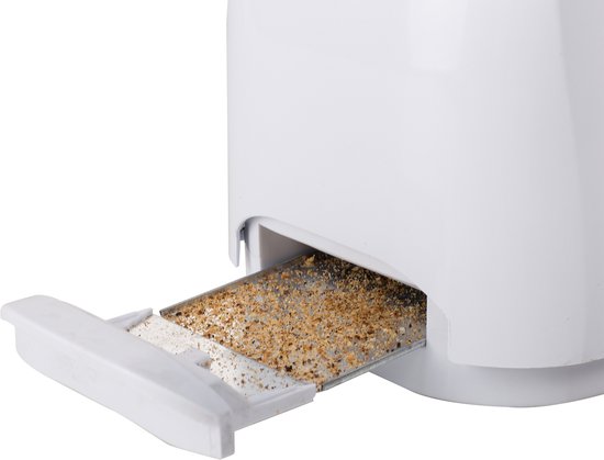 Tristar Toaster BR-1013 – 800 W – 6 Bräunungsstufen – 2 Toastschlitze für 2 Scheiben Brot – Weiß