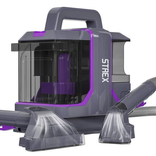 Strex Carpet Cleaner Extra Powerful - Fleckenreiniger / Möbelreiniger / Matratzenreiniger / Sofa-Reiniger - 2 Aufsätze