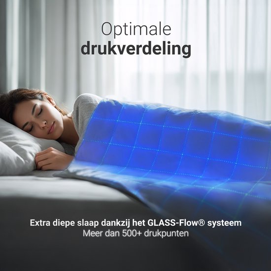 CozySense® Weighted Blanket 8kg - 100% Tencel - Weighted Blanket - Schwergewichtige Decke mit Temperaturregulierung und atmungsaktivem Komfort - GLASS-Flow® Druckverteilung - 1-Person - Grau
