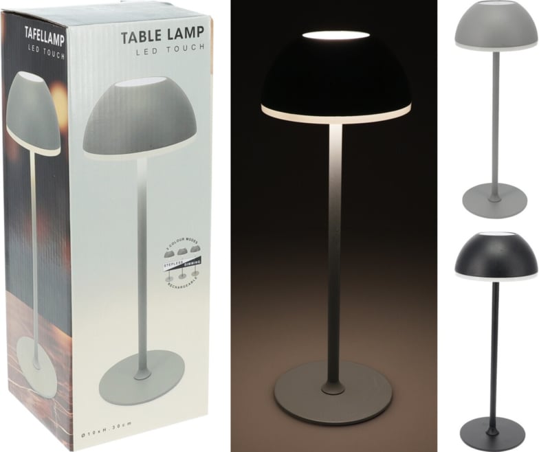 Tischlampe Stahl - bunt - USB - 30 x 10 x 10cm - mehrfarbig