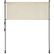 Tectake Sonnenschutz Taija 128 x 7 x 216–310 cm – Handkurbel – UV50+ – Beige