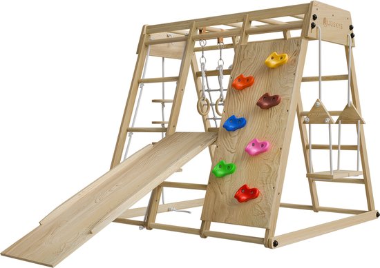 Maxi-Kinderspielplatz - Mit Rutsche - Natürliche Spielgeräte