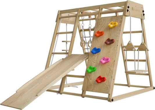 Maxi-Kinderspielplatz - Mit Rutsche - Natürliche Spielgeräte