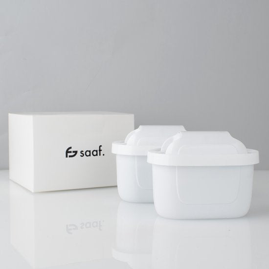 Saaf Filterpatronen passend für Brita - 2 Stück - Wasserfilter - Filter für u.a. Maxtra - Weiß