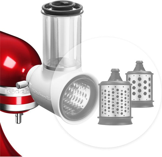 KitchenAid 5KSMEMVSC – Trommelreibe-Set – Gemüseschneider und Reibe