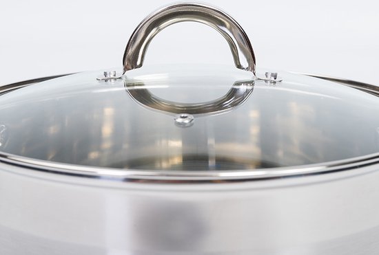 Ceruzo Edelstahl-Suppentopf – Ø 26 cm – H 19 cm – 9,5 Liter – Eintopf-Topf – Induktion