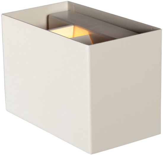 Wandleuchte Muro 3365CR – cremefarben, modernes Design, 13 × 7,5 × 9 cm, Steinhauer, ideal für kleinere Räume und dimmbar mit G9-Fassung