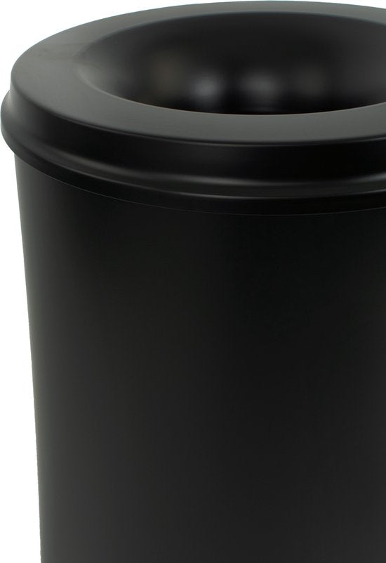 V-part – Feuerlöschender Papierbehälter 110 l – Ständer – schwarz