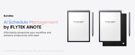 iFLYTEK – AINOTE 2 – Smart-E-Ink-Tablet 10,65" – Ultradünnes digitales Notizbuch für Berufstätige – KI-Transkription – Übersetzung & Sitzungszusammenfassung – <20 ms Schreibverzögerung – 7 Tage Akkulaufzeit