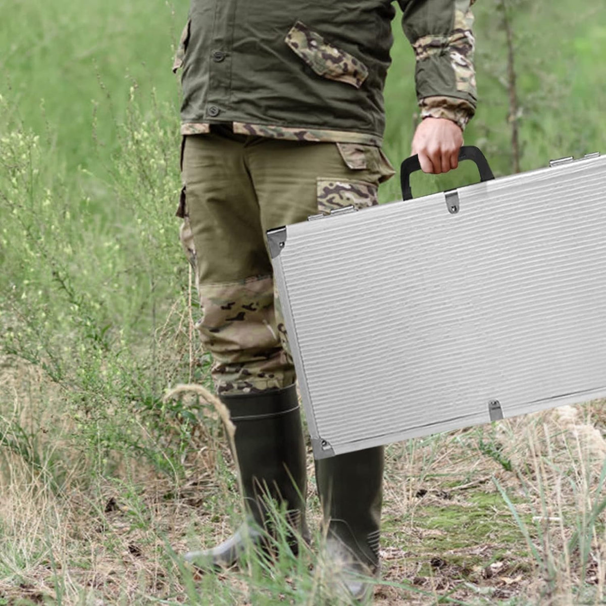Küstenschutzkoffer mit Pickelschaum - Aluminium - Feuerfest - 47 x 25 x 8 cm