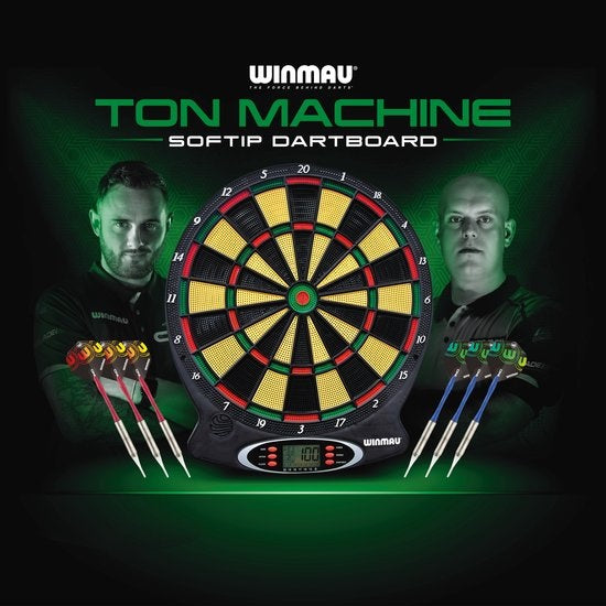 WINMAU - Ton Machine softip elektronisch dartbord met darts
