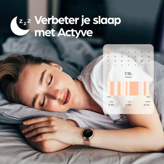 Actyve Smartwatch Damen RosÃ©gold - Apple & Android - Voller Touchscreen