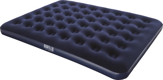 Bestway Pavillo Luftmatratze mit beflockter Oberfläche – Queen-Size – 203 x 152 x 22 cm – 67003 – Blau