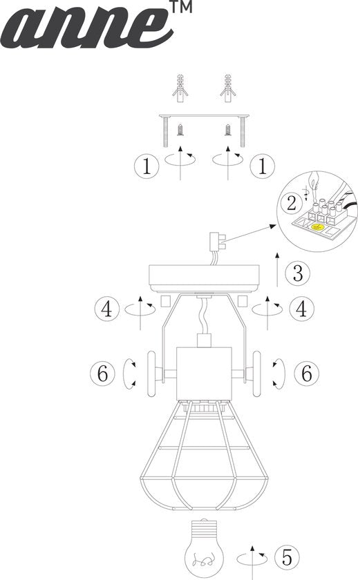 Spot Anne Lighting Guersey – Grau