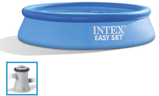 Intex Easy Set-Schwimmbecken – inklusive Filterpumpe – Maße 366 x 76 cm
