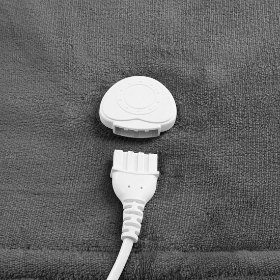 Inventum HB180G - Elektrische Wärmedecke - Wärmedecke - Decke - 1 Person - 180x130 cm - Fleece - Grau
