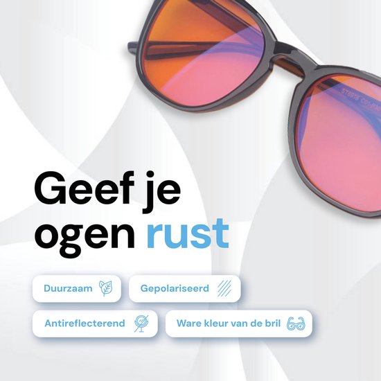 LC Eyewear Computerbrille - Blaulichtbrille ohne Stärke - Blaulichtbrille - Displaybrille - Unisex-Brille ohne Stärke - Rund/Orange