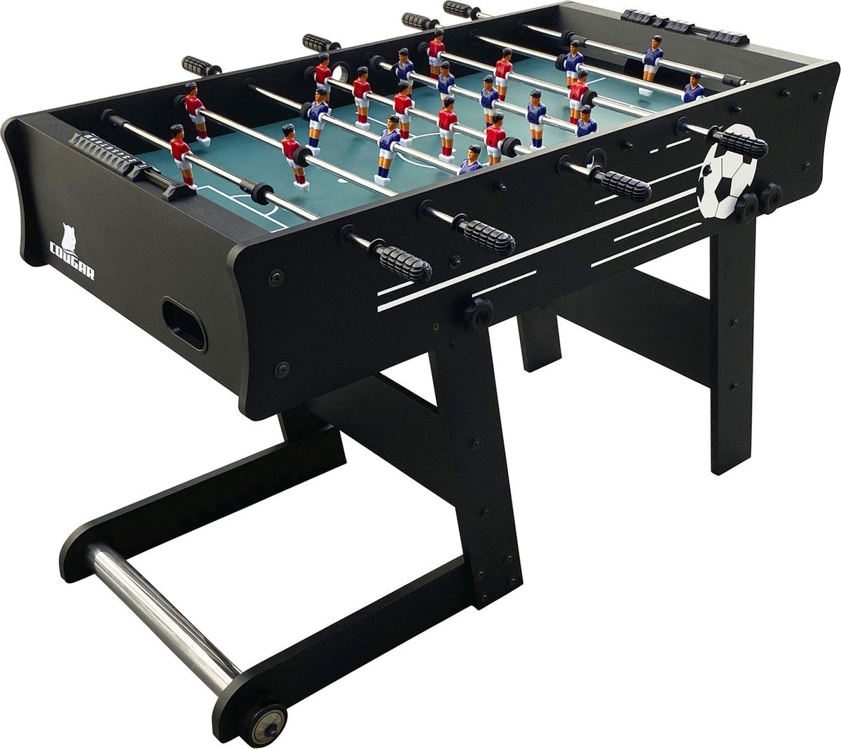 Cougar Scorpion Kick TS klappbarer Fußballtisch - Kickertisch - Schwarz