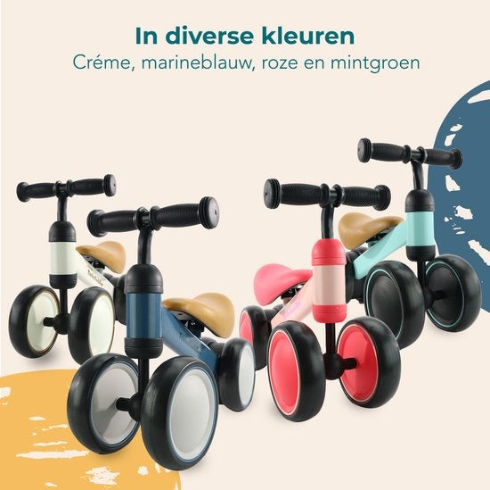 LifeGoods TurboToddler Balance Bike - Spielzeug ab 1 Jahr - Kinder Roller - Marine Blau