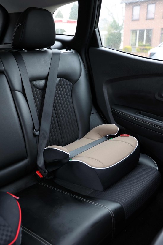 Carkids I-Size Sitzerhöhung Sam – Entspricht der Norm I-Size R-129 – Für Kinder von 125–150 cm – Abnehmbarer und waschbarer Bezug – Flexible Montage – Grün/Schwarz