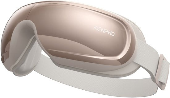 RENPHO Eyeris 3 Augenmassagegerät – Für die Augenpartie und die Schläfen – Wärmefunktion und Kühloption – Mit Sprachsteuerung und Bluetooth – Verschiedene Intensitätsstufen – Roségold