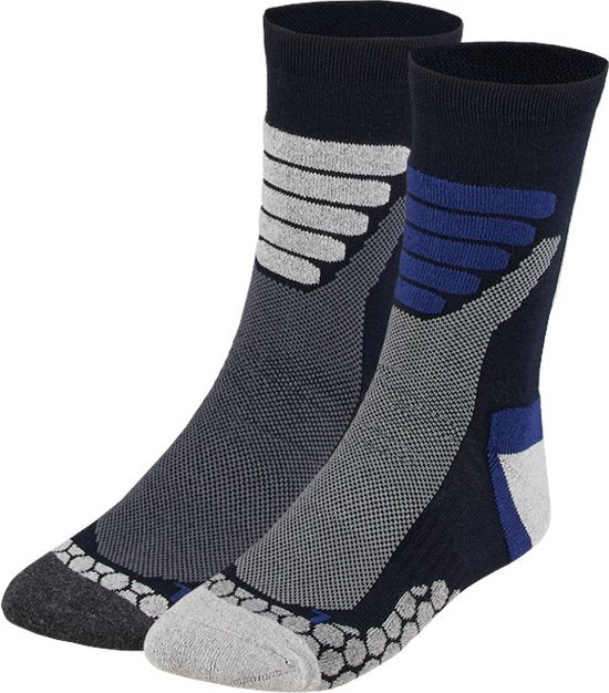 Xtreme Wandersocken, 2er-Pack – Unisex-Socken aus Synthetik – Multi Blue