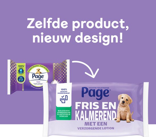 Page® feuchtes Toilettenpapier - Frisch und wohltuend (Care) - mit einer pflegenden Lotion - 456 Blatt - 12 x 38 Stück - Sparpackung