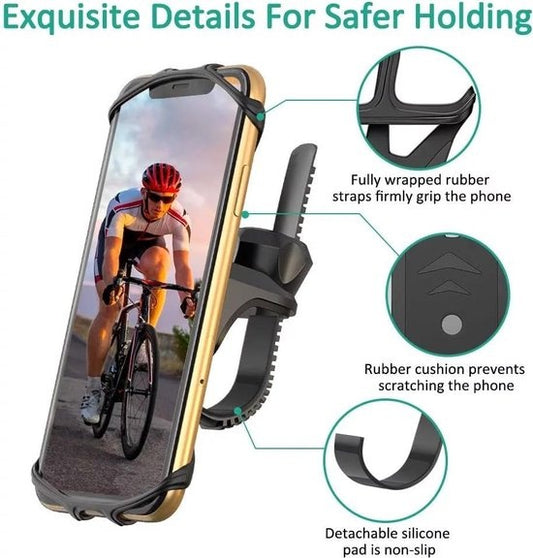 GarpexÂ® Handyhalterung Fahrrad - Handyhalterung Motorrad - Smartphone-Halterung Fahrrad - Mountainbike - Motorrad - Universal Handyhalterung