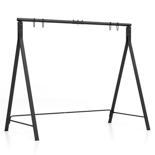 Coast Frame für Swing Bench/Hangchair - 5 Aufhängeringe - Metall Schwarz -210 x 115 x 175 cm - Max 160kg