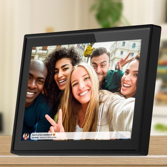Denver Digitaler Fotorahmen - 10,1 Zoll - FLAT DESIGN - HD - Frameo App - WiFi - IPS Touchscreen - 16GB