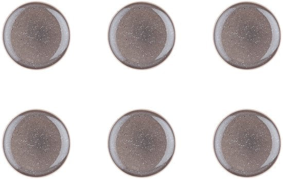 Teller STELLAR Ø18cm - 6 Stück - Betongrau
