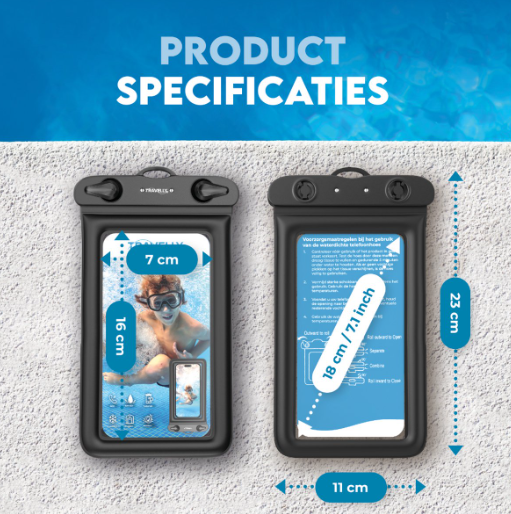 Travelly wasserdichte Handyhüllen – 2er-Set