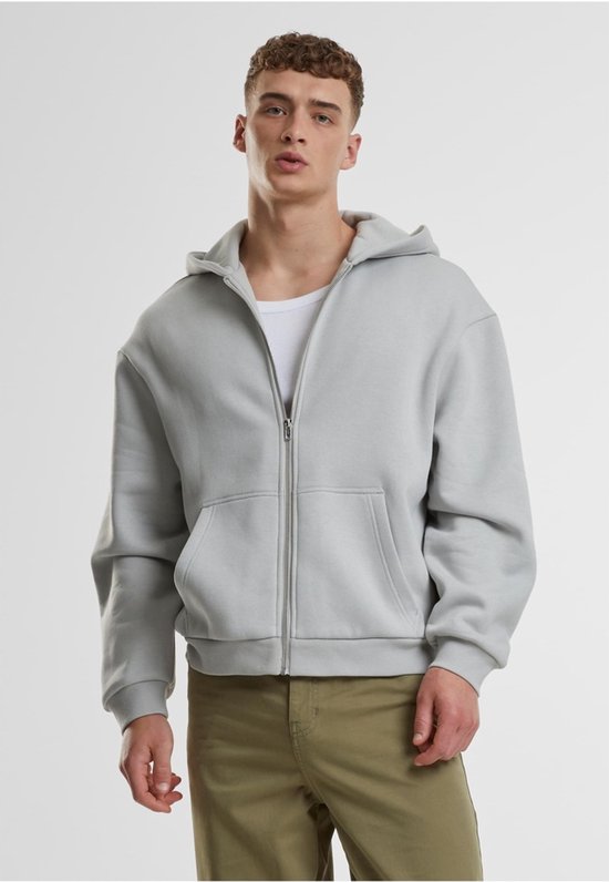Urban Classics – Flauschige Weste mit Kapuze – S – Grau