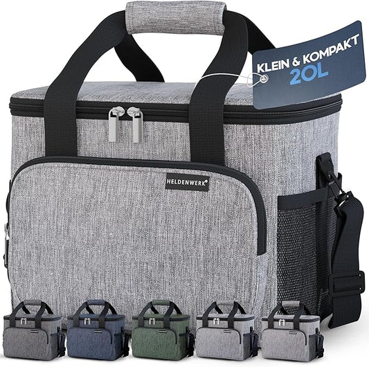HELDENWERK Große Kühltasche, faltbar, isolierte Kühltasche, Thermotasche, auslaufsicher und wasserdicht, Picknick-Lunchbag, Frühstückstasche, Thermotasche, Isoliertasche - 30 L