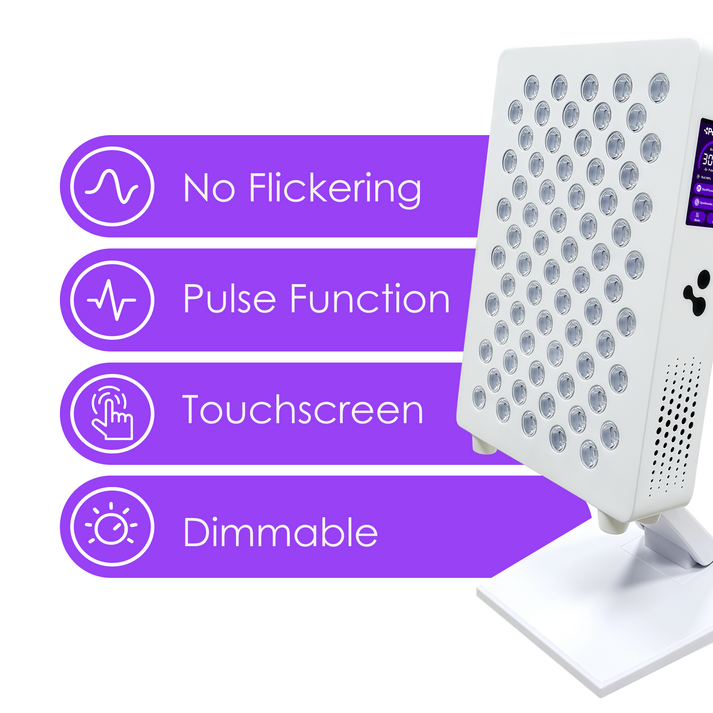 Panacea Rotlichttherapie-Lampe ATP Pro 350 - 70×5W LED - 31.8×22×6 cm - Weiß