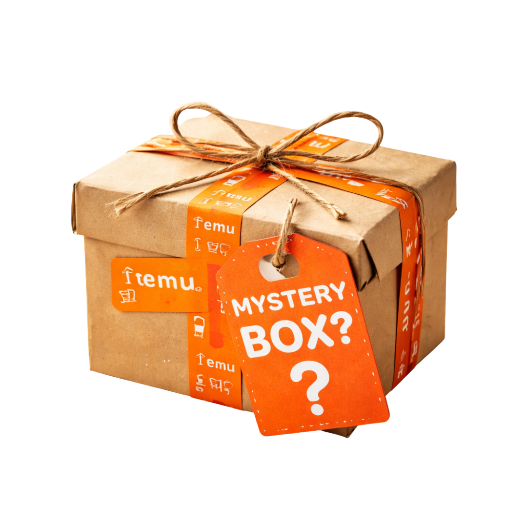 Temu Mystery Box - 1 Paket - Klein - Ungeöffnetes verlorenes Paket