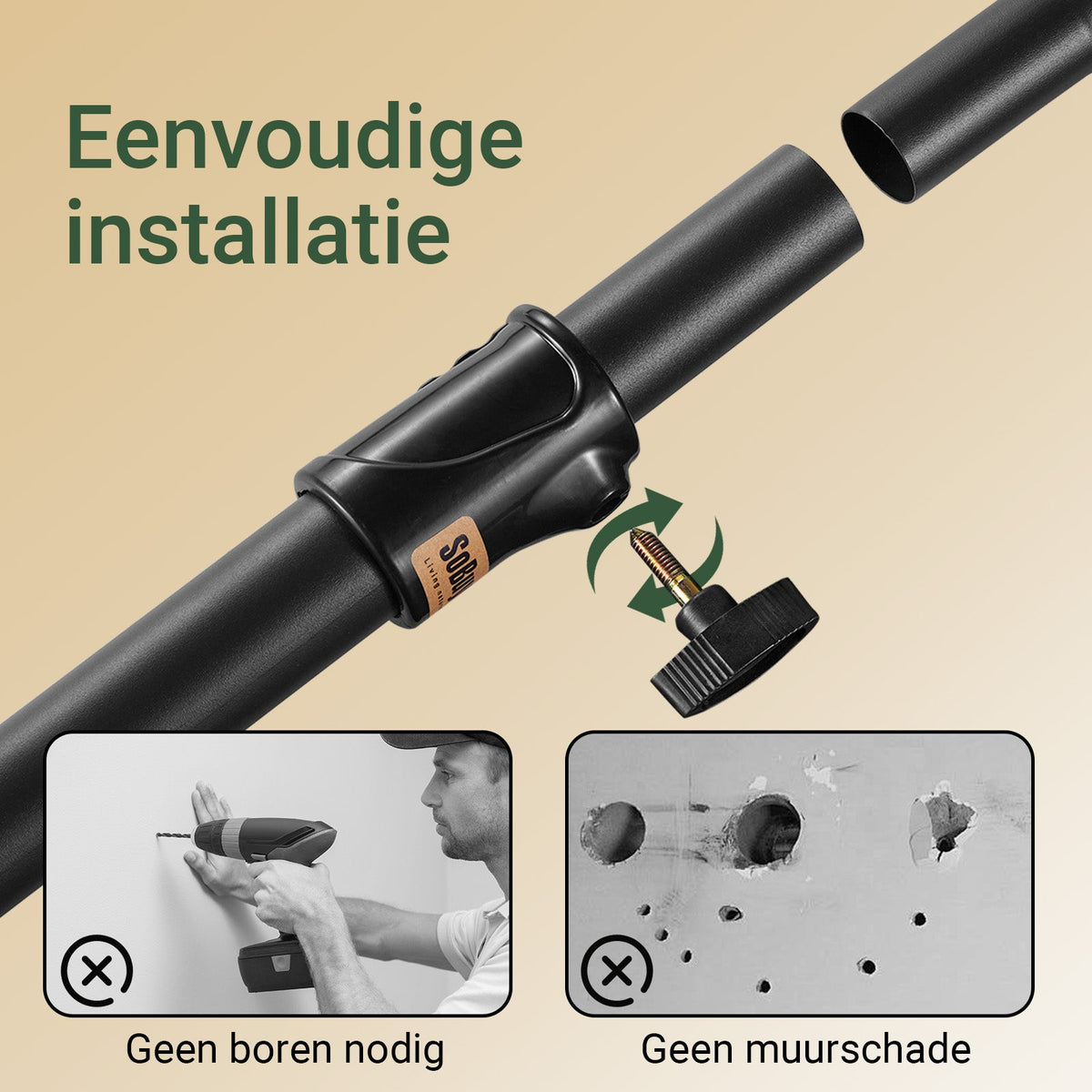 SoBuy KLS04-II-SCH Teleskop-Kleiderständer - Schwarz - 209-311 x 200-295 cm - Stabiler Metall-Kleiderbügelständer mit Kleiderstangen und Ablagen