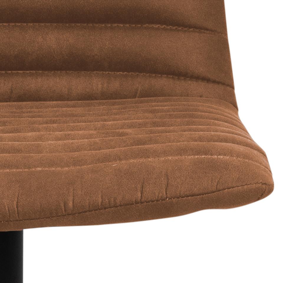 Barhocker Trofors - 2er Set - Cognac - Stilvolle und bequeme Barhocker mit Industriecharakter