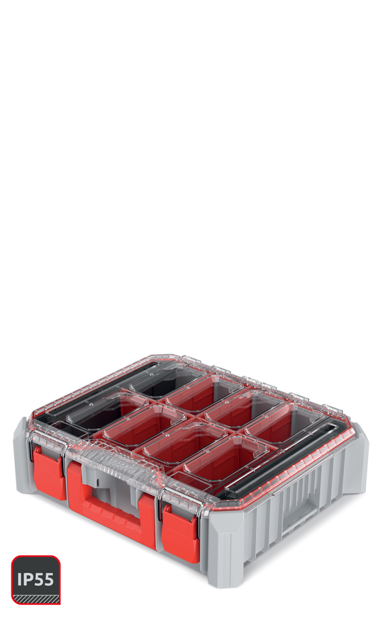 Kistenberg C BLOCK BRIDGE Cool Grey 4C Werkzeug-Organizer mit Boxen