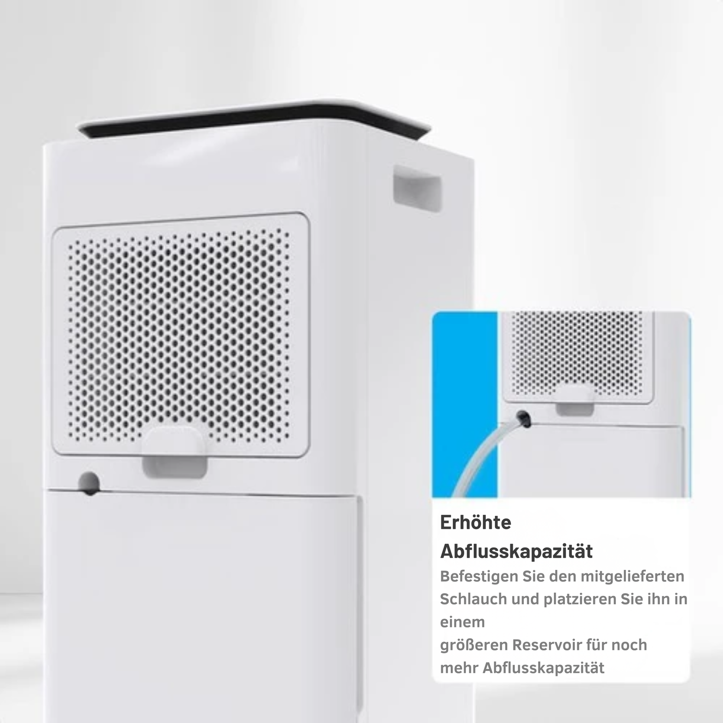 Auronic - Luftentfeuchter 12L - Mit Wäschetrocknungsfunktion, Luftreiniger - 185W - Flüsterleise (36 dB) - Geeignet für 48 m³ - Weiß