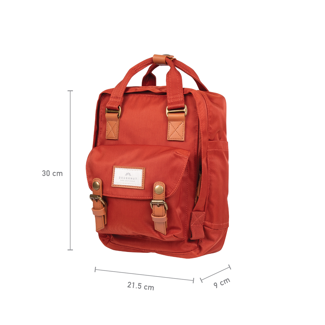Macaroon Mini Earth Tone Backpack - 7L - Wasserabweisender Rucksack mit Tablet-Fach