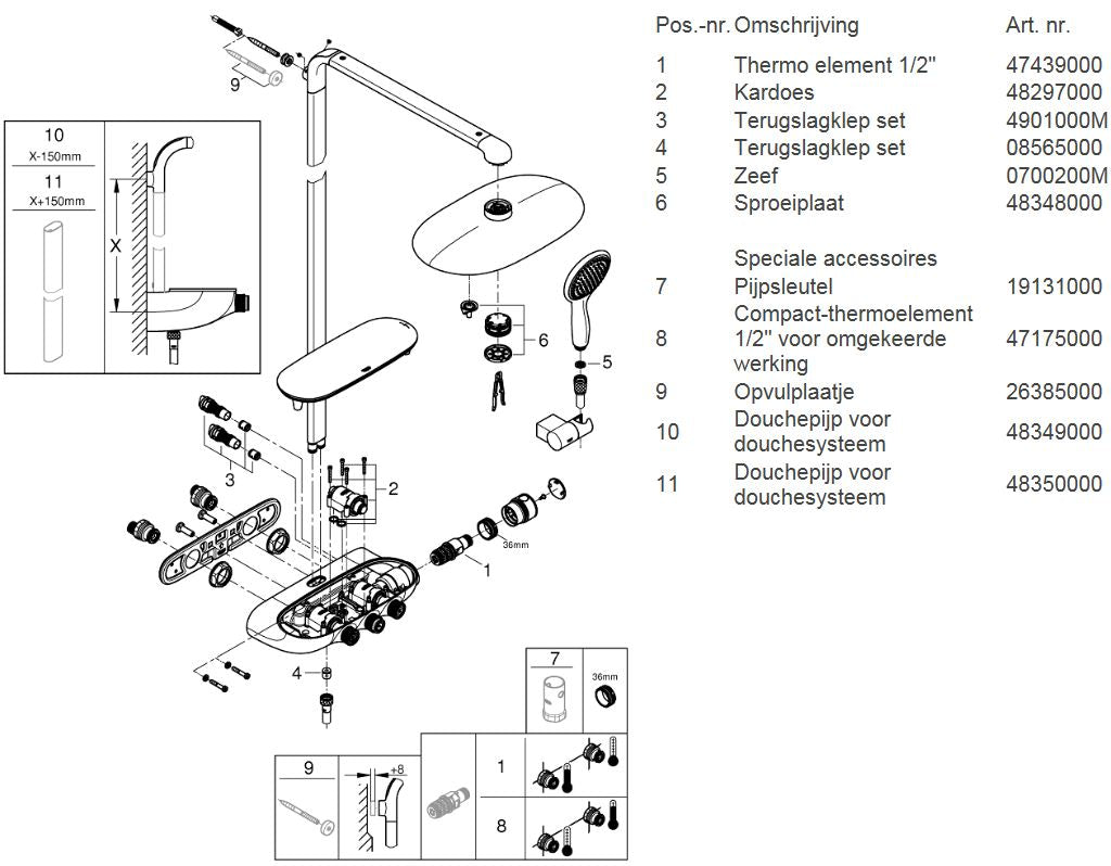 Grohe Rainshower System SmartControl Duo – Regendusche 360 mm – Chrom