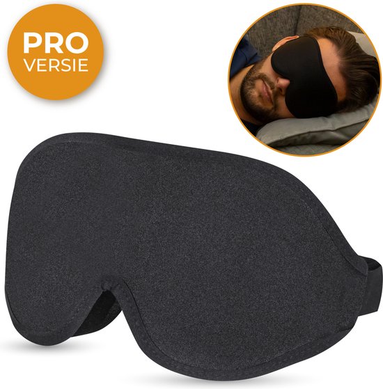 Nuvance - Verstellbare Schlafmaske - 100% Verdunkelung - Atmungsaktiver Memory Foam - für Männer, Frauen und Kinder - Augenmaske Schlaf
