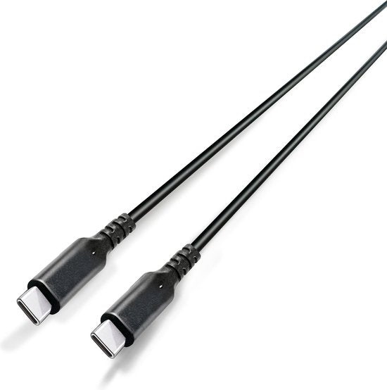 Grundig - Kabel USB C zu USB C Kabel - USB 3.2 Gen 2 - Ladekabel 3 Meter - Laden und Synchronisieren - 10Gbps - Schnellladen - Schwarz